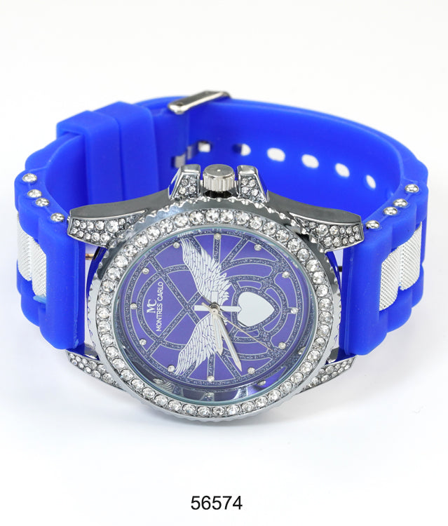 5657-Montres Carlo Silicon Band Watch