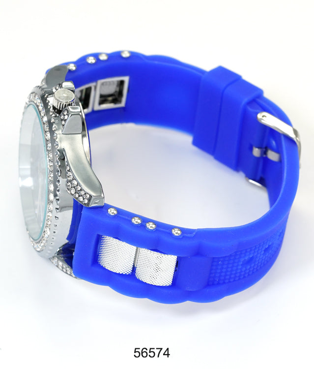 5657-Montres Carlo Silicon Band Watch