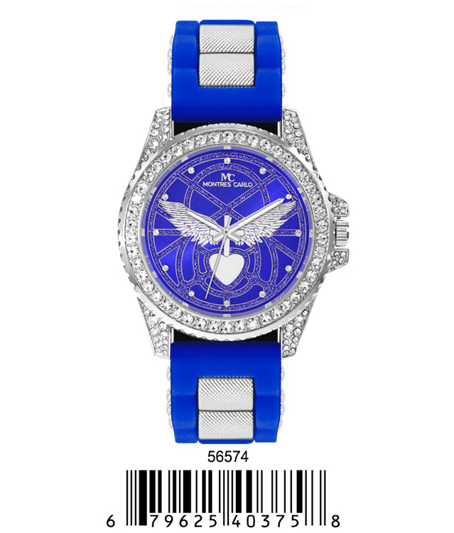 5657-Montres Carlo Silicon Band Watch