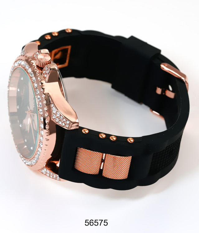 5657-Montres Carlo Silicon Band Watch