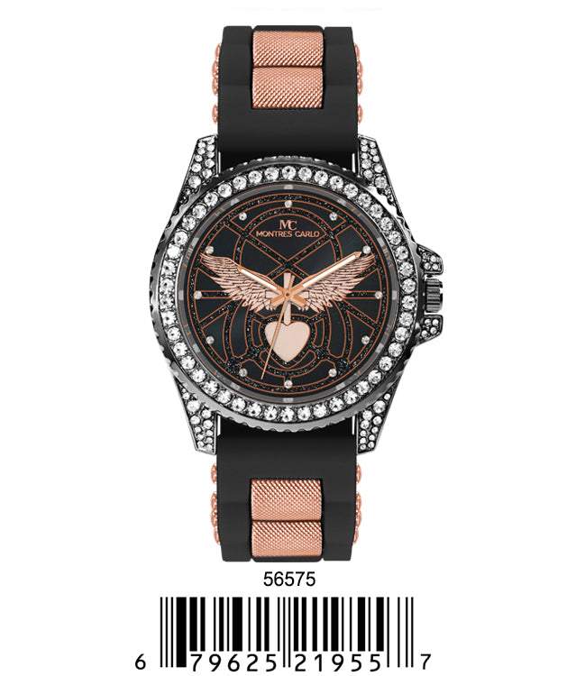 5657-Montres Carlo Silicon Band Watch
