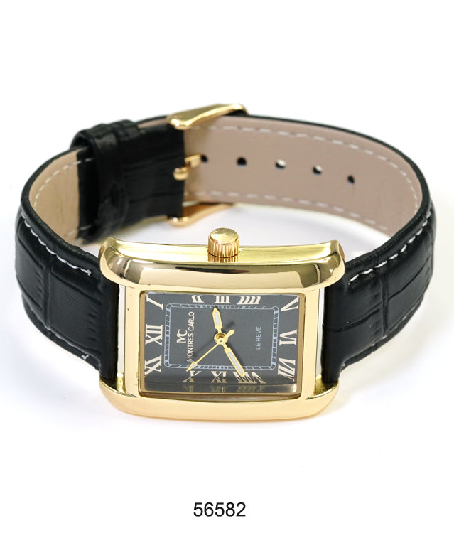 5658 - Faux Leather Band Watch