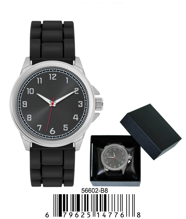 5660-B8 - Prepacked Silicon Band Watch