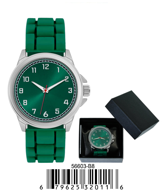 5660-B8 - Prepacked Silicon Band Watch