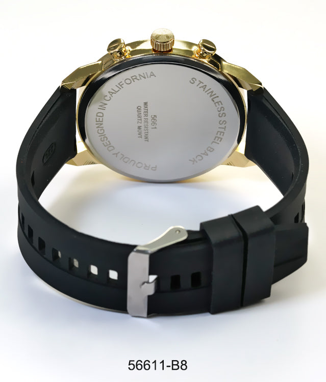5661-B8 - Prepacked Silicon Band Watch