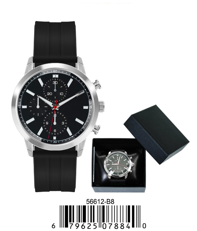5661-B8 - Prepacked Silicon Band Watch