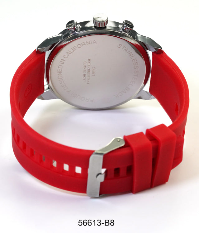 5661-B8 - Prepacked Silicon Band Watch