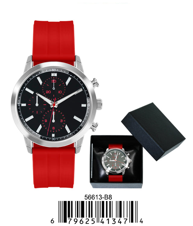 5661-B8 - Prepacked Silicon Band Watch