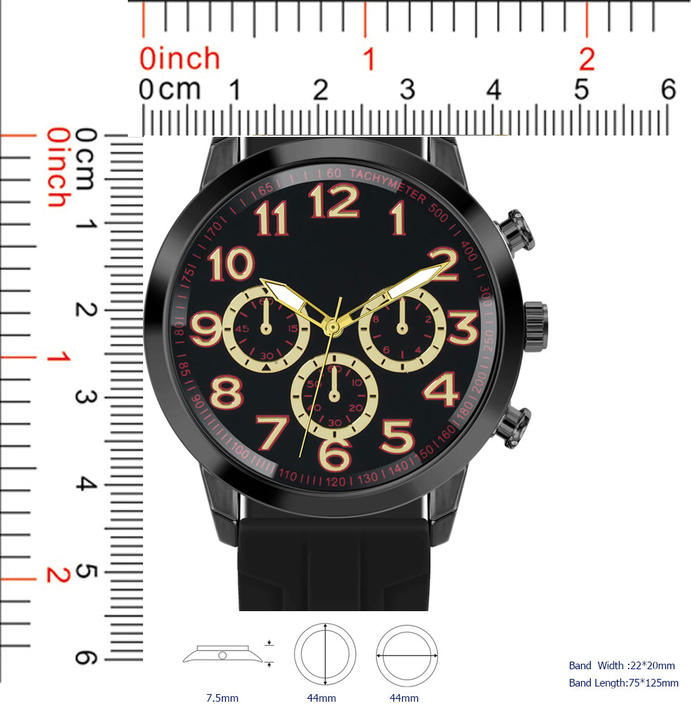 5663-B8 - Prepacked Silicon Band Watch