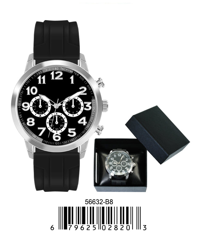 5663-B8 - Prepacked Silicon Band Watch