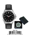 5664-B8 - Prepacked Faux Leather Band Watch