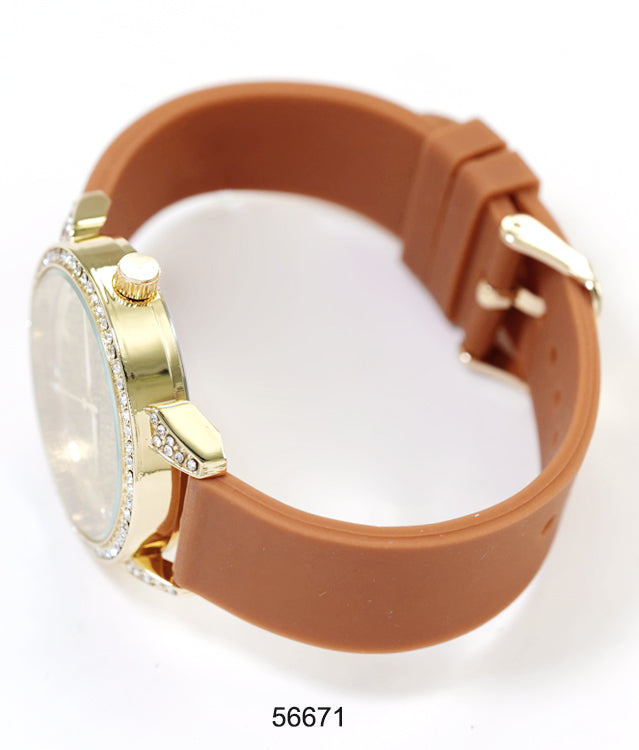 5667-Montres Carlo Silicon Band Watch