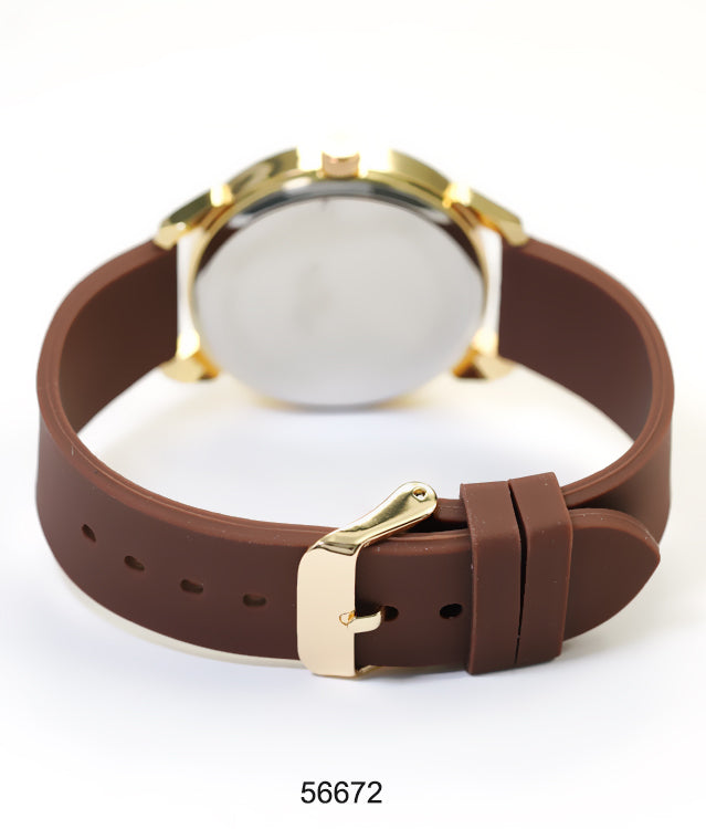 5667-Montres Carlo Silicon Band Watch