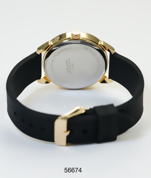 5667-Montres Carlo Silicon Band Watch