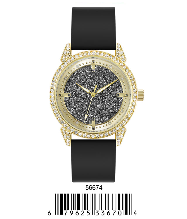 5667-Montres Carlo Silicon Band Watch