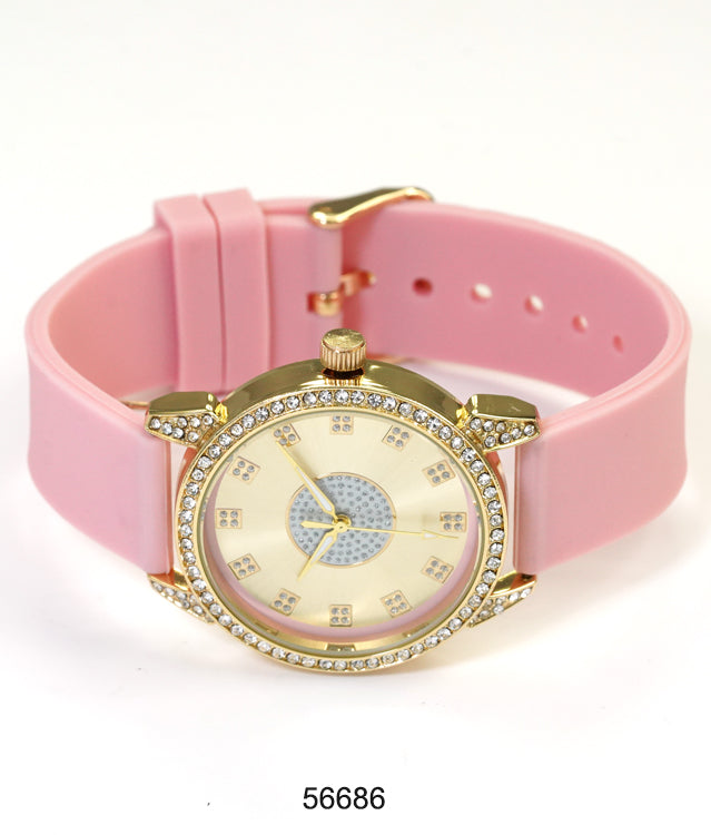 5668-Montres Carlo Silicon Band Watch