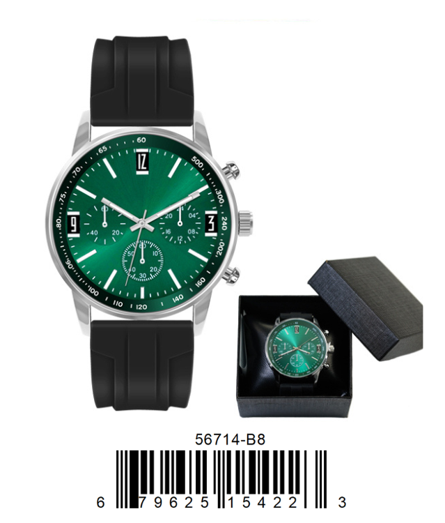 5671-B8 - Prepacked Silicon Band Watch