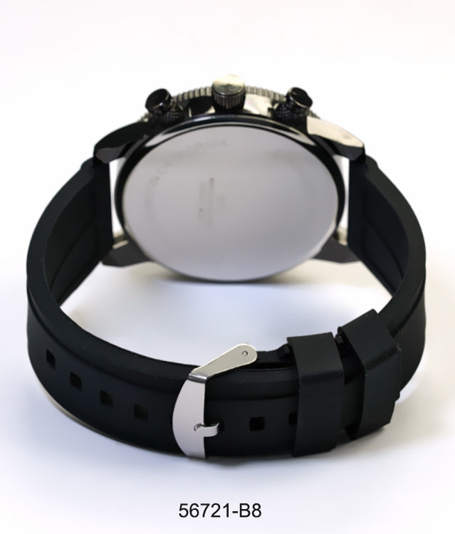 5672-B8 - Prepacked Silicon Band Watch
