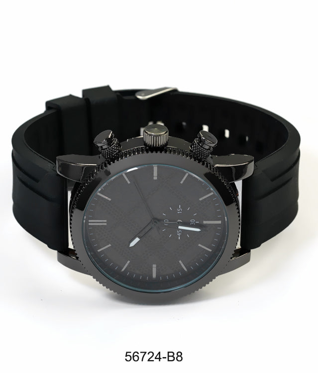 5672-B8 - Prepacked Silicon Band Watch