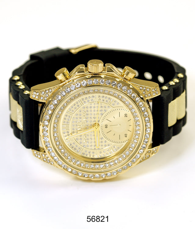 5682-Montres Carlo Silicon Band Watch