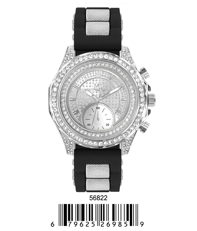 5682-Montres Carlo Silicon Band Watch