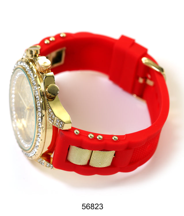 5682-Montres Carlo Silicon Band Watch