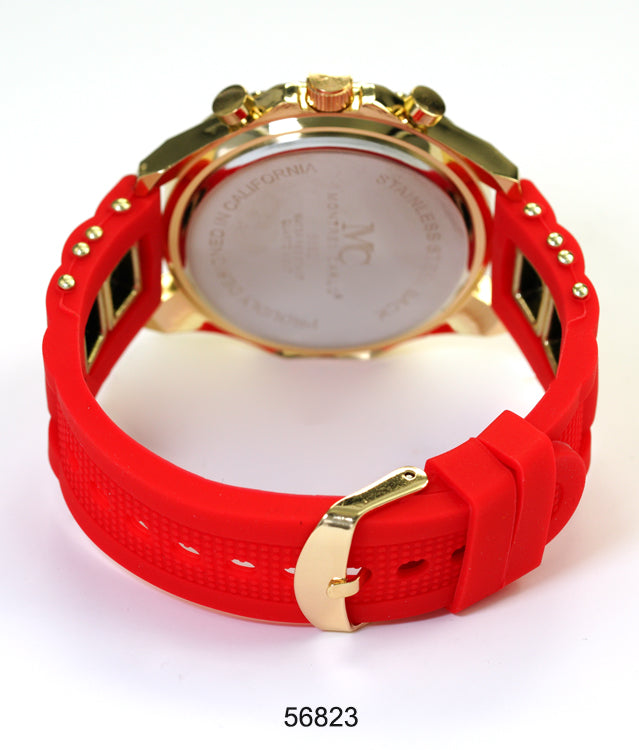 5682-Montres Carlo Silicon Band Watch