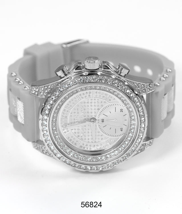 5682-Montres Carlo Silicon Band Watch