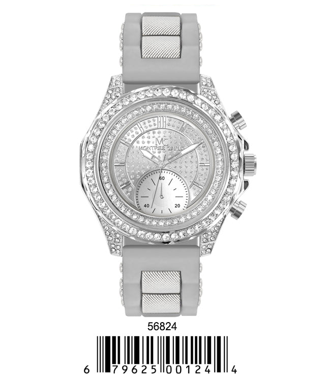 5682-Montres Carlo Silicon Band Watch