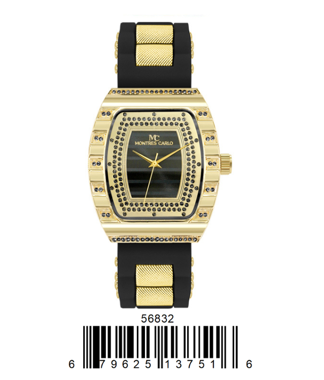 5683-Montres Carlo Silicon Band Watch