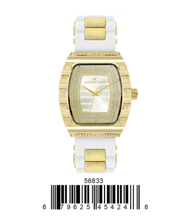 5683-Montres Carlo Silicon Band Watch