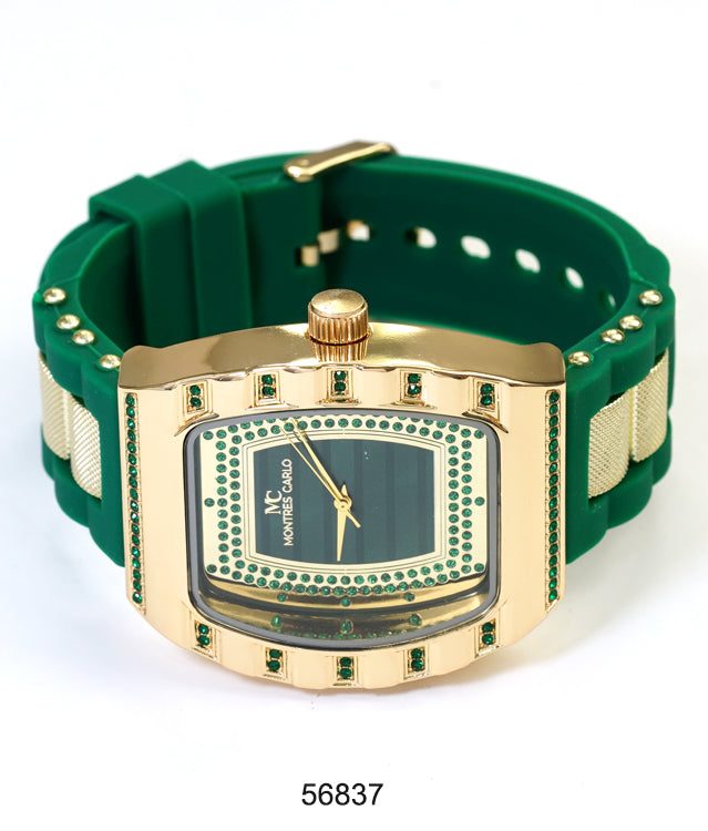 5683-Montres Carlo Silicon Band Watch