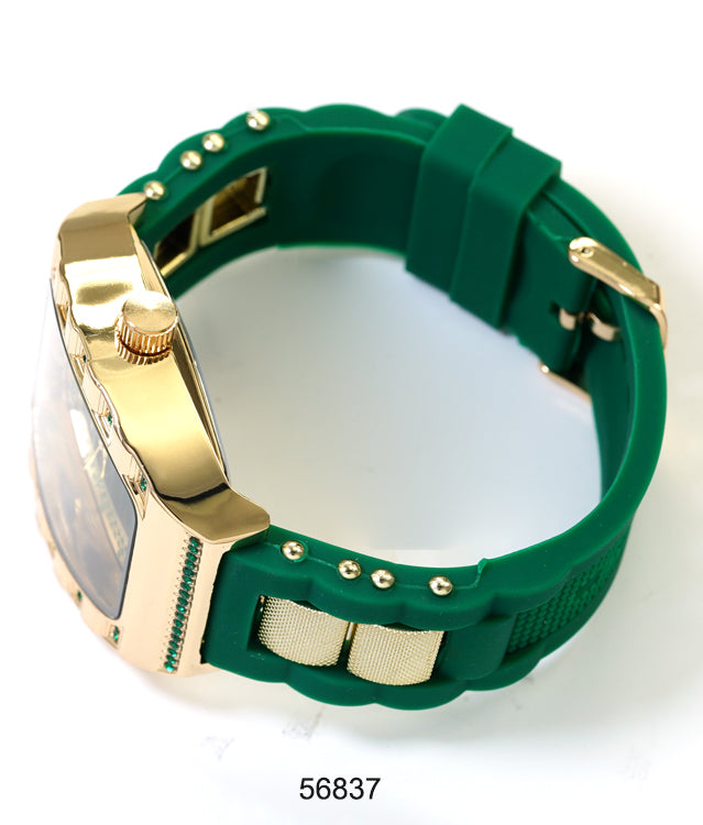 5683-Montres Carlo Silicon Band Watch