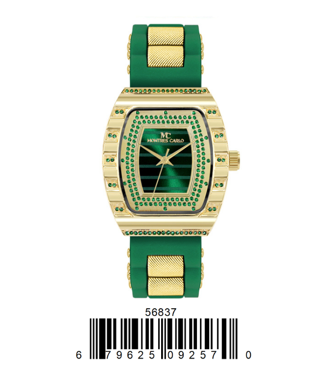 5683-Montres Carlo Silicon Band Watch