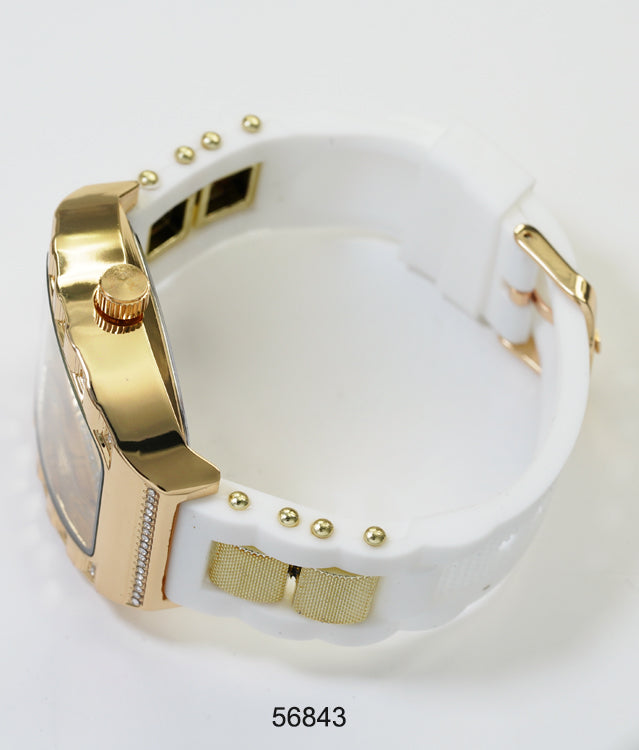 5684-Montres Carlo Silicon Band Watch