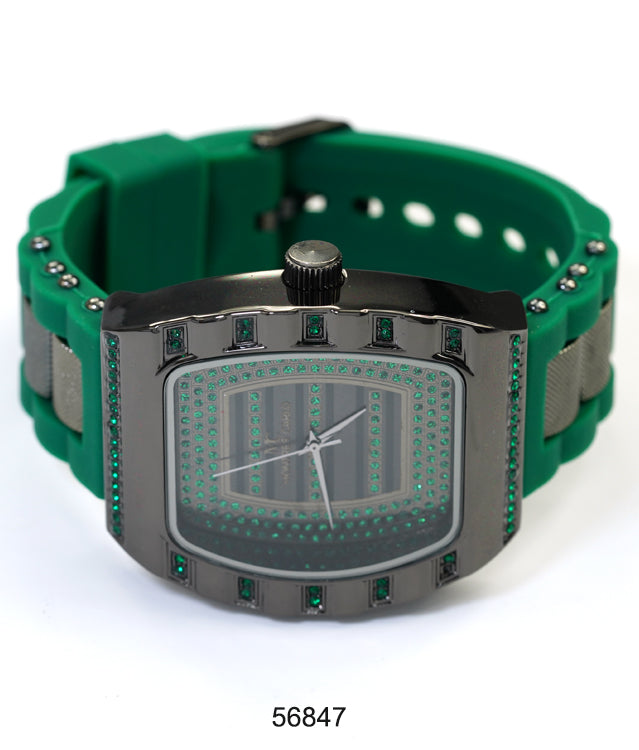 5684-Montres Carlo Silicon Band Watch