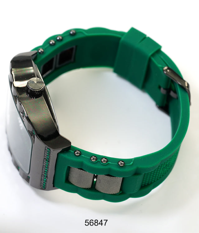 5684-Montres Carlo Silicon Band Watch