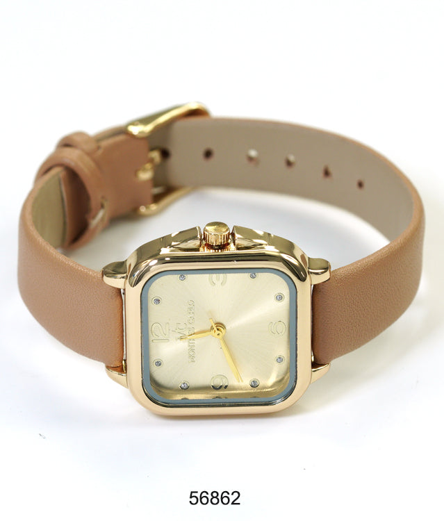 5685 - Faux Leather band watch