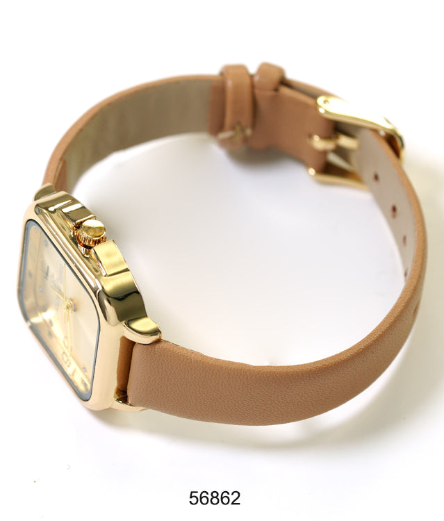 5685 - Faux Leather band watch