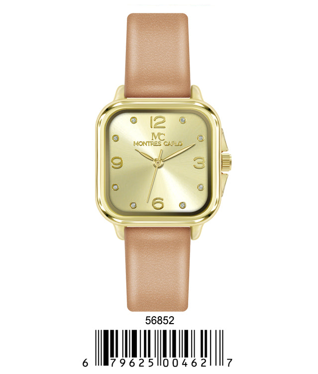 5685 - Faux Leather band watch