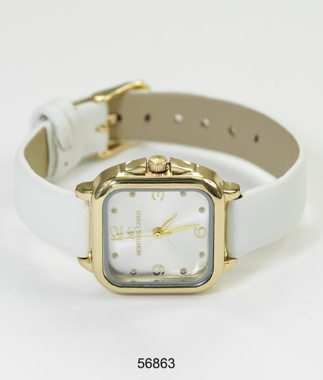 5685 - Faux Leather band watch