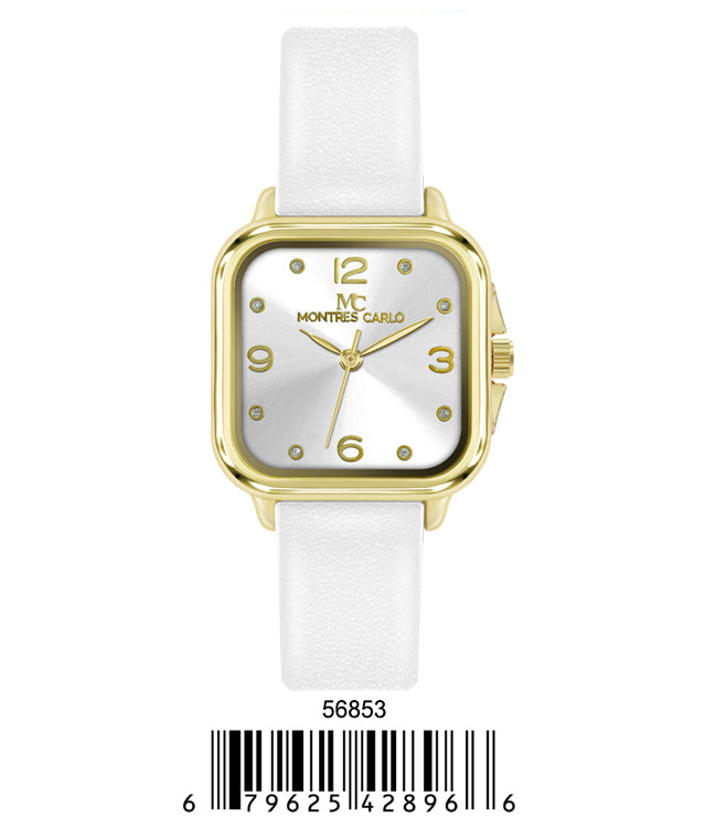 5685 - Faux Leather band watch