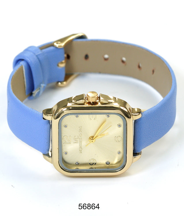5685 - Faux Leather band watch