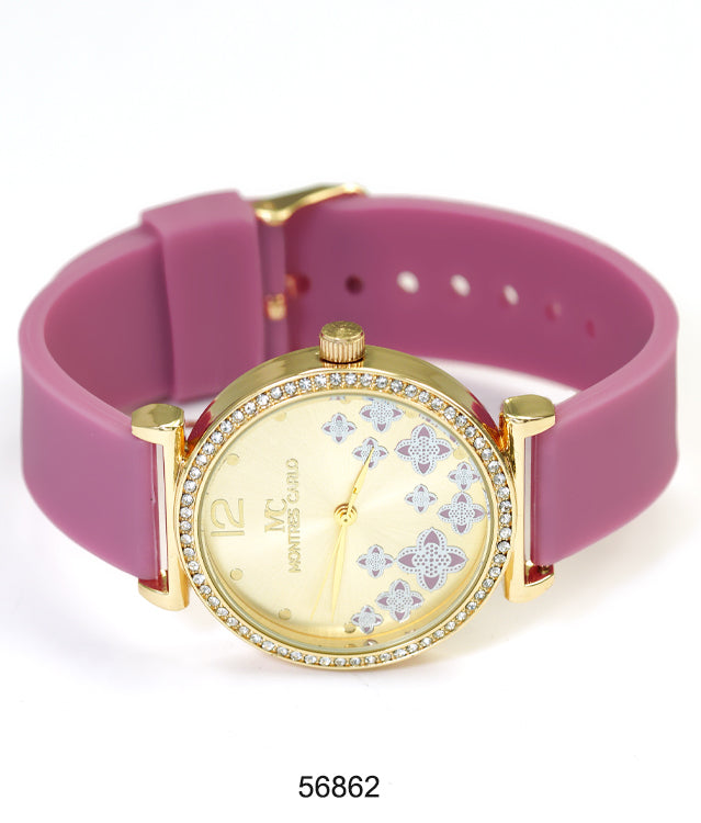 5686-Montres Carlo Silicon Band Watch