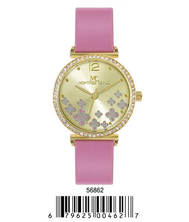 5686-Montres Carlo Silicon Band Watch