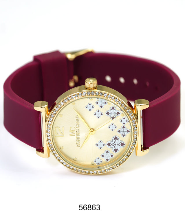 5686-Montres Carlo Silicon Band Watch