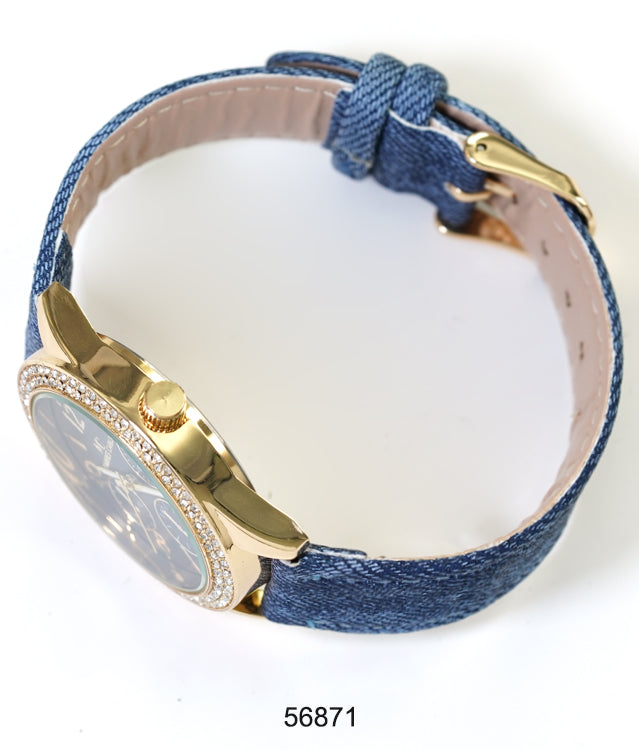 5687 - Faux Leather band watch