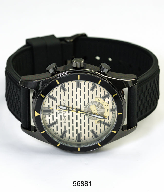 5688-Montres Carlo Silicon Band Watch
