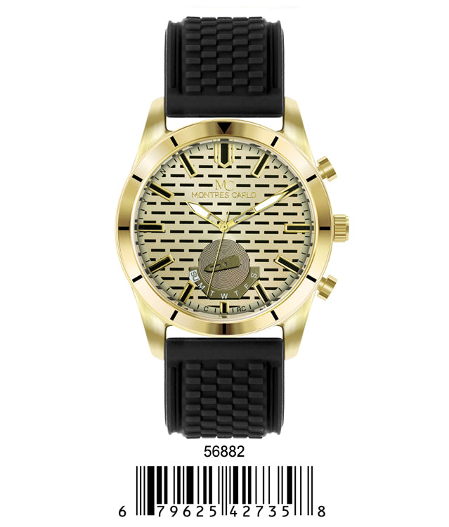 5688-Montres Carlo Silicon Band Watch