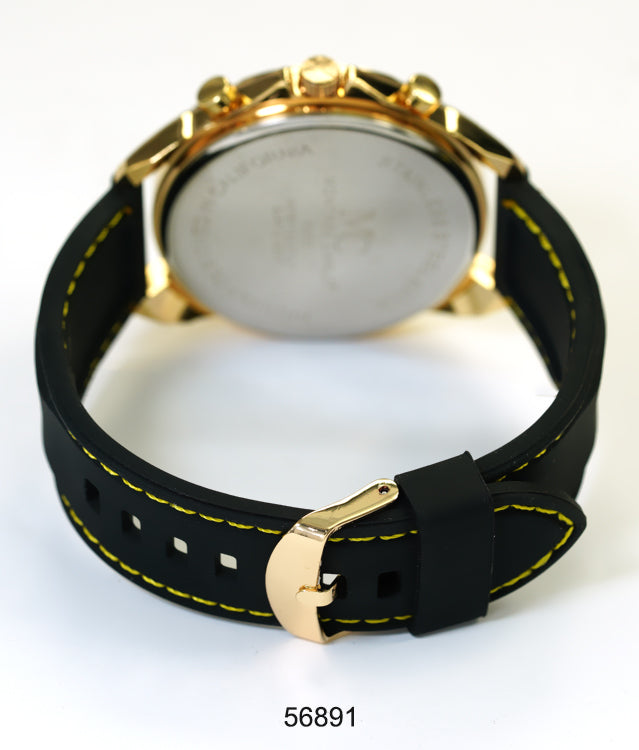 5689-Montres Carlo Silicon Band Watch